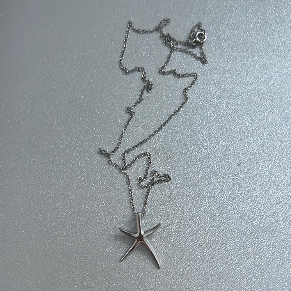 Sterling Silver Starfish Pendant Necklace